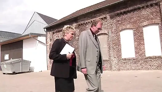 Horny German Oma Rides Hard Cock Like a Wild MILF Slut!