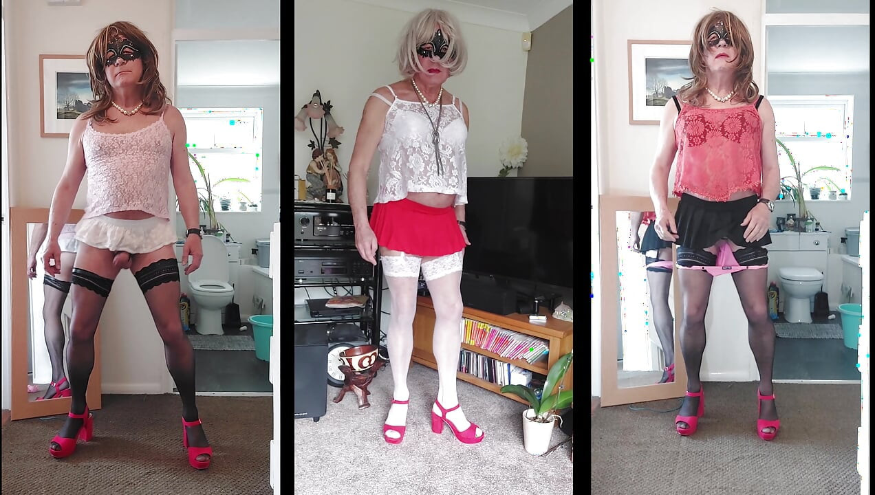 Cross Dressing and Wanking
