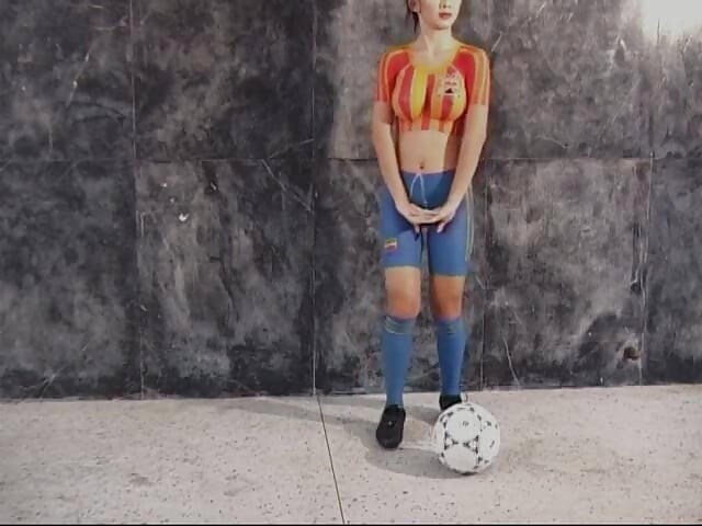 Fútbol chicas tomando sus fotos