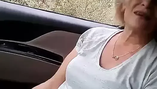 Blonde Turkish Granny Sucking