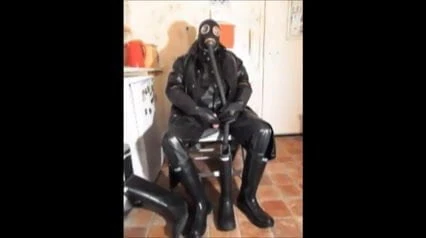 Black rubber wank.