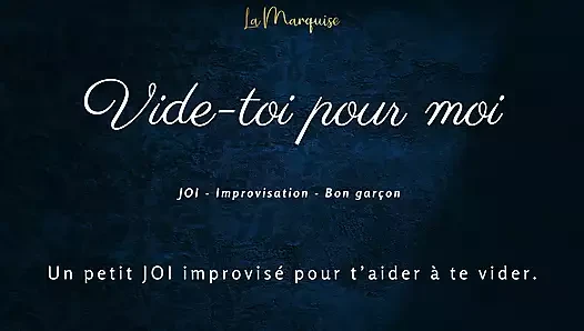 [French Audio Porn] Little JOI to empty you, like a good boy