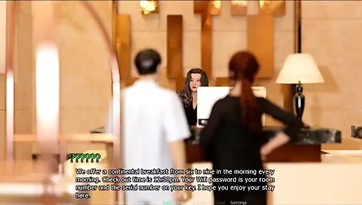 Iklan #7 Lucy dan aku memesan foto selfie kami di hotel.