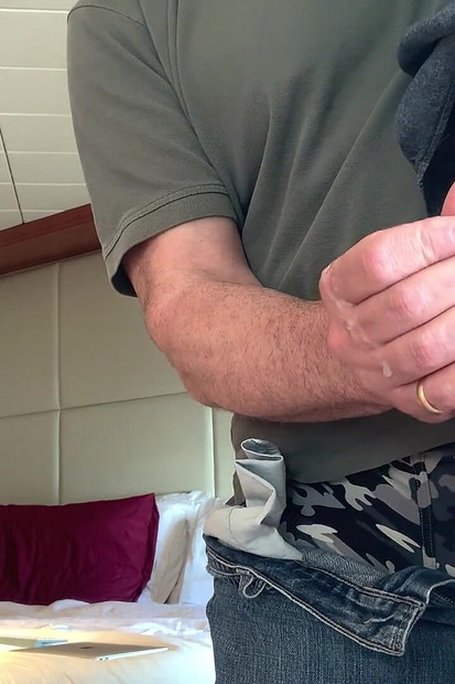Daddy Catches Teen Redhead Boy and Makes Him Cum