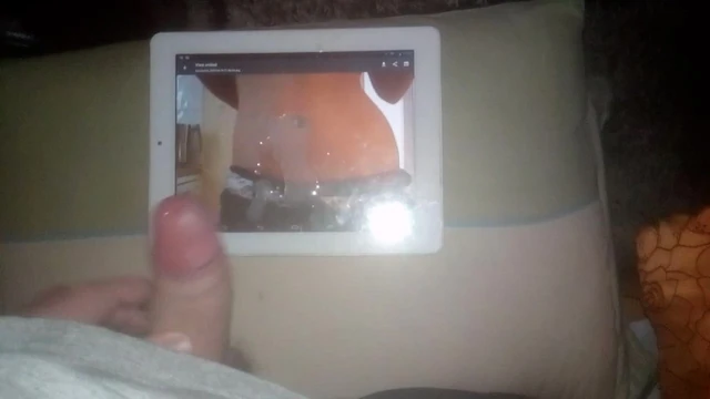 Cum tribute to a belly dancer