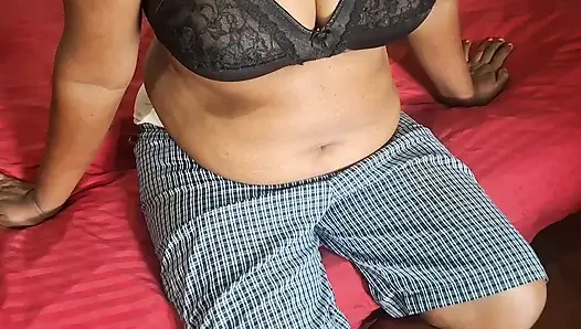 Hood Bitch with a Big booty on bed