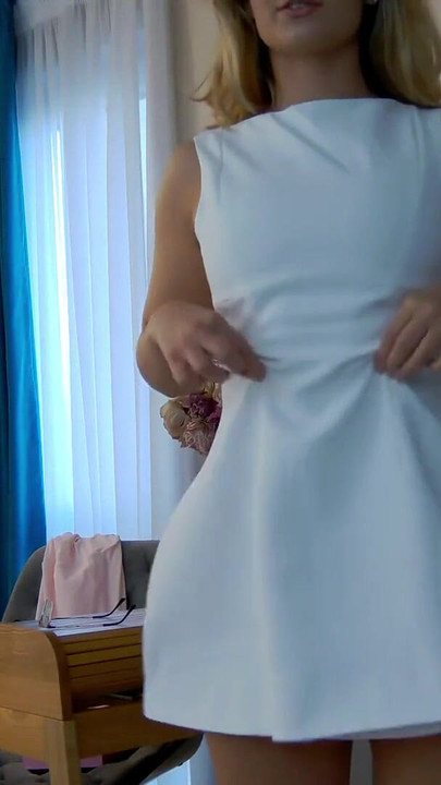 Spectacular moment from "HelenWaldorf’s Naughty Ageplay Tease – Changing Dresses for Your Pleasure"