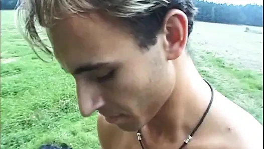 Outdoor Group Bang with Dripping Cum and Sloppy Blowjobs
