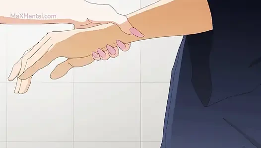 Marin X Gojo: Badezimmersex mit kurviger stiefschwester (Hentai sexparodie)