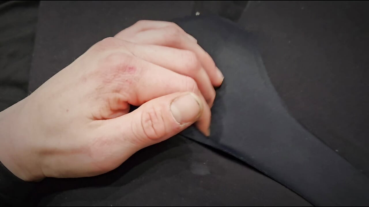 Fucking my new dildo in a bodysuit then handsfree cum