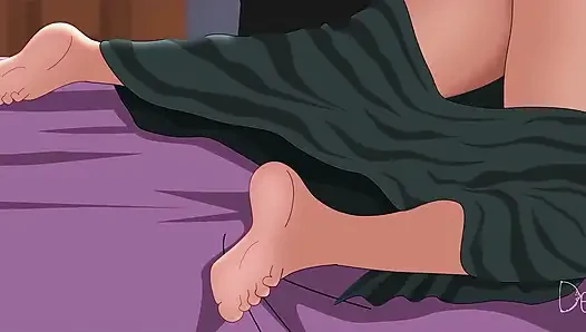 MILF-witwe Mit Dickem Arsch Und Ihre Unättliche Lust