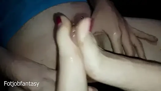 Uzun Ayak Parmaklarımla Yapılan Özel Bir Masajla Gevşetiyorum!!