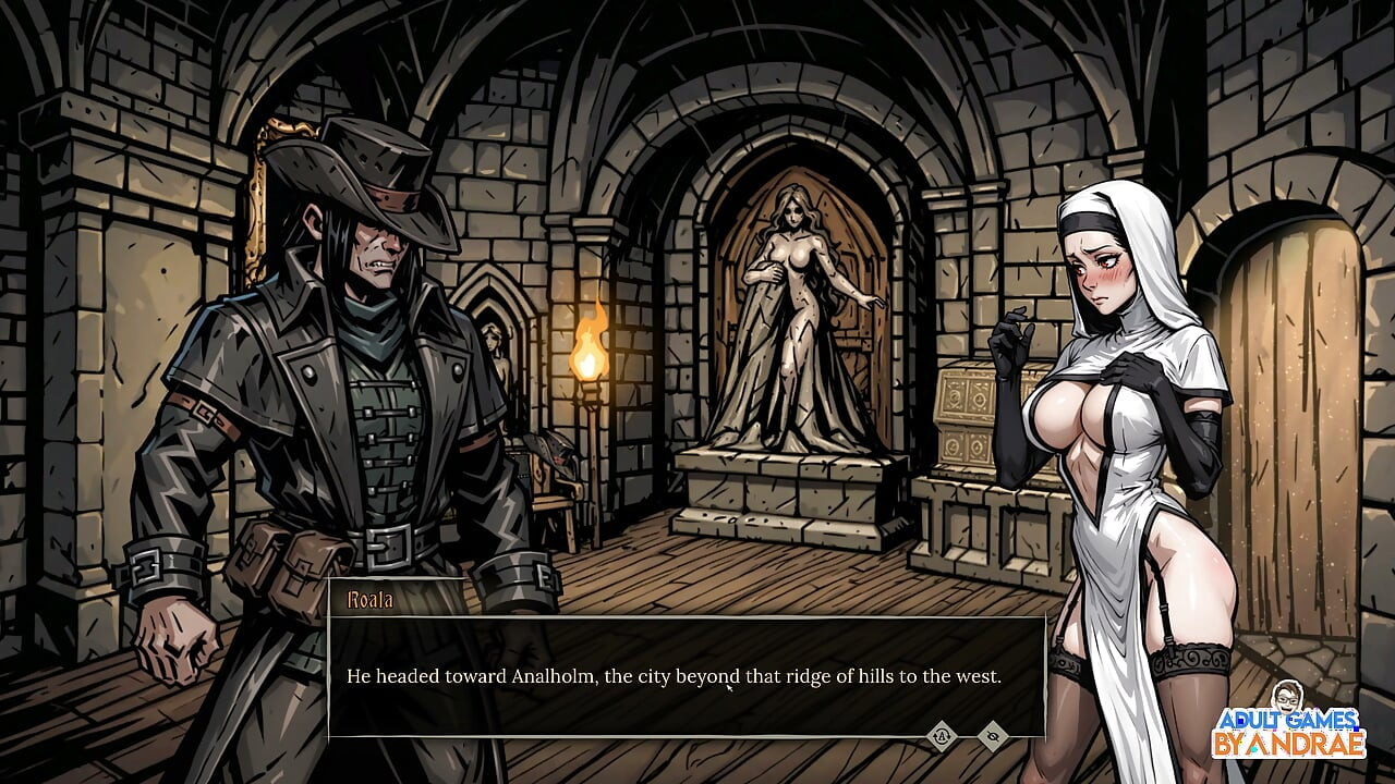 Sexorcism: Lust Confession Gameplay Part 5 - Abbess Roala Boss Fight & Inner Sanctuary Battle