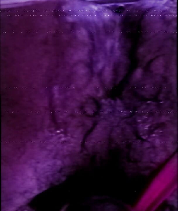 Pulsating orgasm and hole leaking lube after huge dildo session