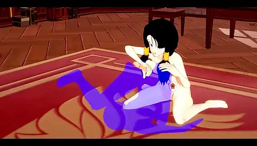 Dragon ball hentai - videl sikiliyor ve elle muamele - Japon Asyalı manga anime film oyunu porno