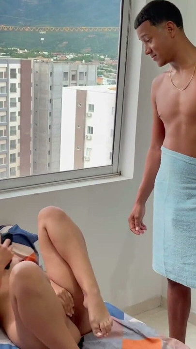 I catch my little stepsister playing with my underwear and we end up fucking hard. | Clip 1