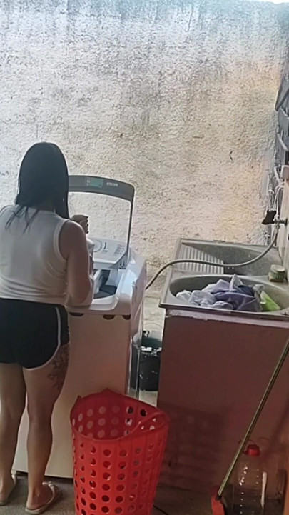 Key moment from "wife left and the maid couldn't resist my erect dick"