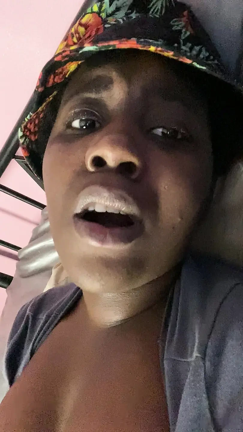 This Female Rapper HAD To Bust A Nut (Solo Ebony Female) Stripping , Talking Dirty , Fingering , Moans With Cum & Juices