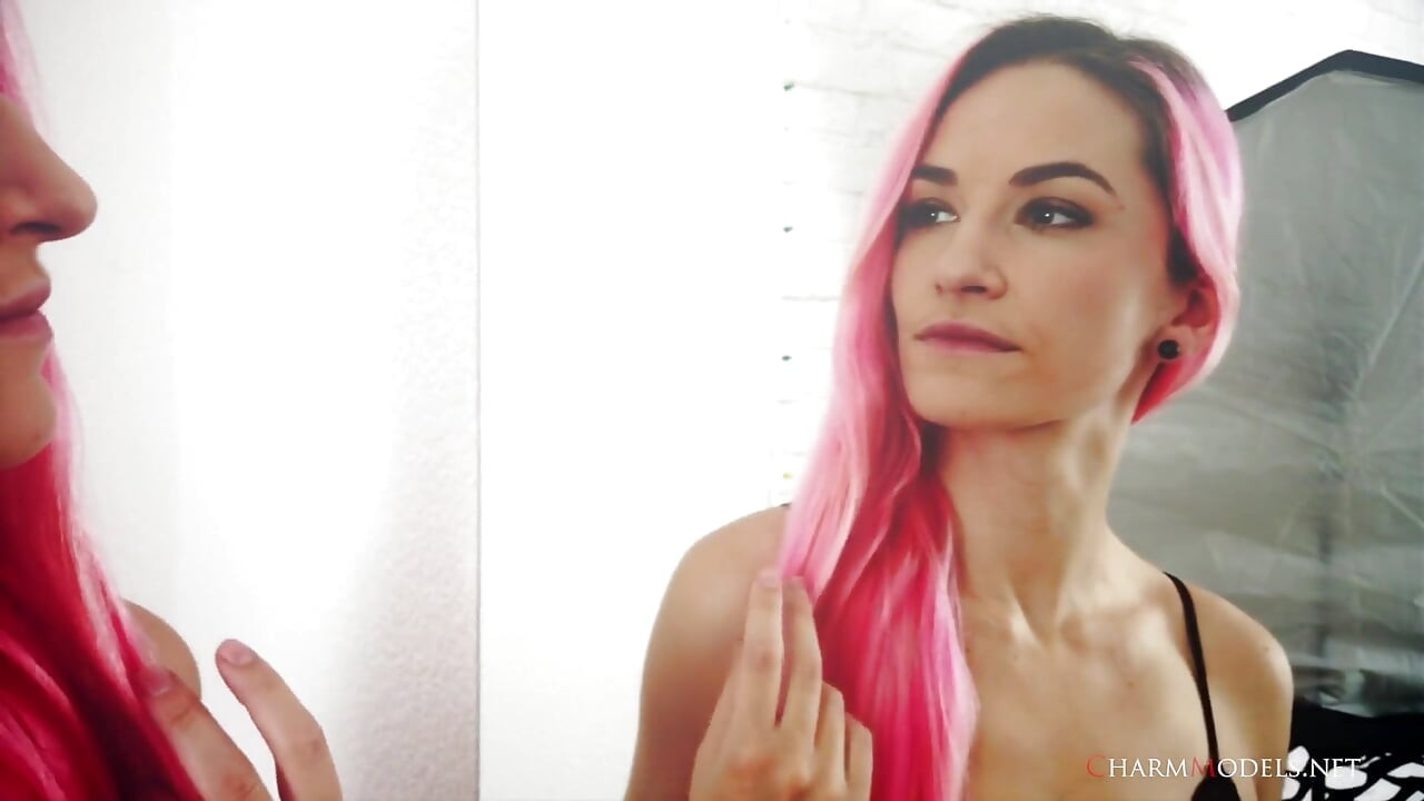Mirror Mirror on the Wall Sexy Pink Hair Girl Adele