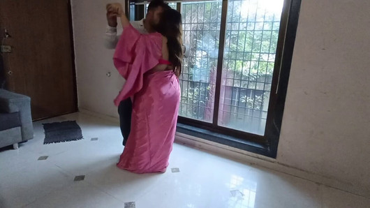 Chubby wife and husband spend fuck time at the farmhouse.