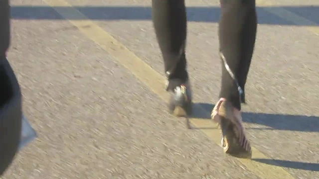 walking and modeling my shoes
