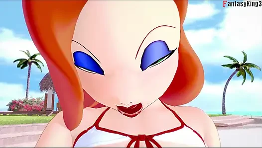 Jessica Rabbit dientot di kolam renang umum