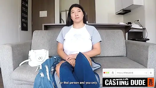 I ended up titty fucking this MASSIVE BOOBS LATINA in her insane casting debut