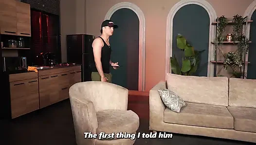 Грудастая мачеха узнает, что ее пасынок никогда не имел секса, поэтому она хочет быть его первой.