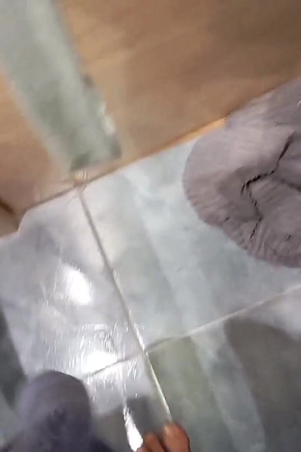 The Dirty Guy Shows You His Flaccid Cock Full of Semen and Cleans the Cumshot From the Previous Vide