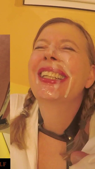 Iconic moment from "Huge load of cum in mouth and face of the Little Sunshine MILF"