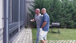 Two Neighbors Were Watching Me, I Didn't Mind and Got Two Cocks in My Ass. Dap