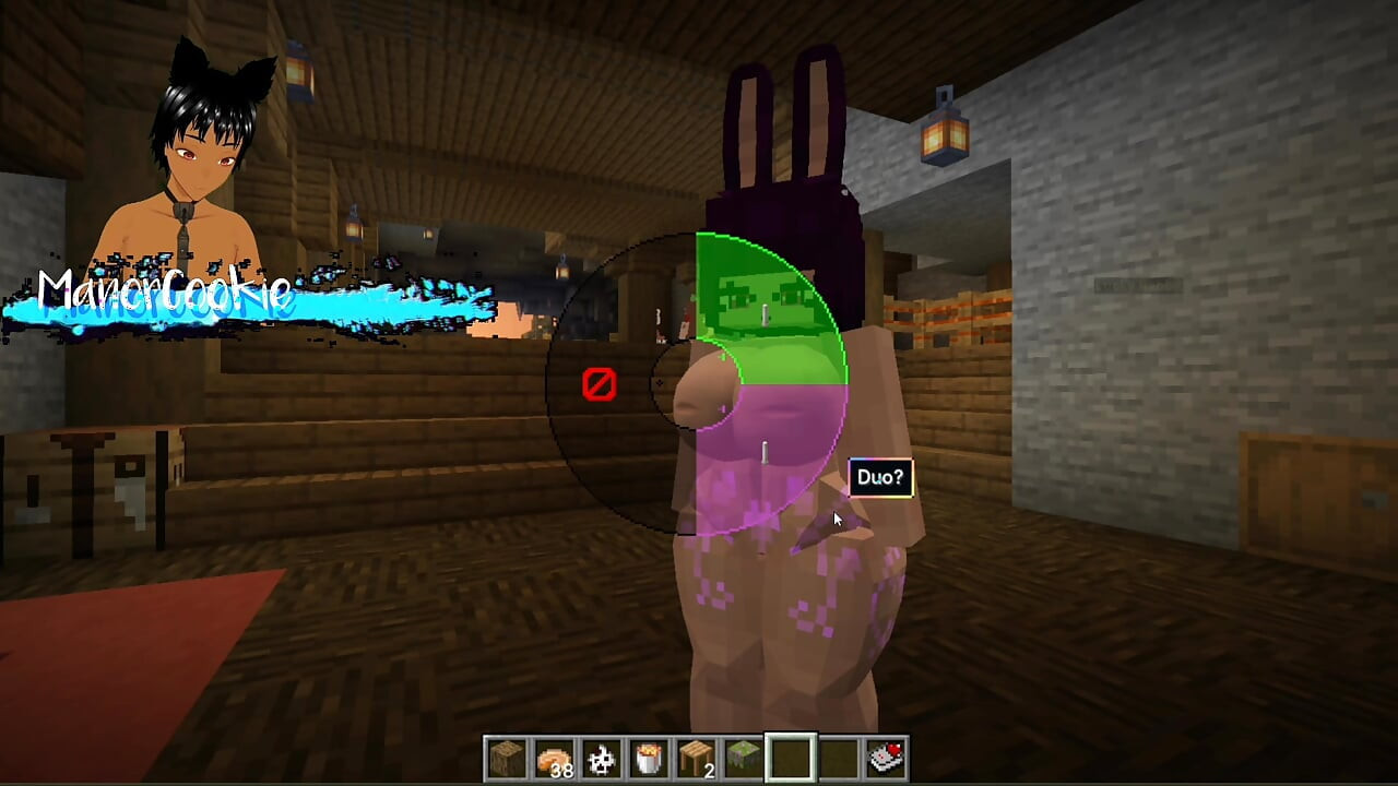Minecraft Figura - Trying out some new models like this sexy Woman with bunny ears