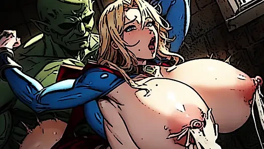 Superior Girl & Wonderful Woman Milk Each Other's Big Natural Tits In New Spicy Toons Movie