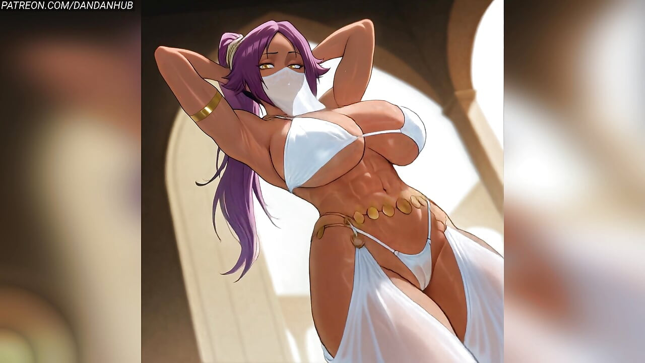 Yoruichi Tight Pants Ass Twerk and Breast Bounce - Bleach