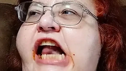 Ate a big meal homemade taco dinner