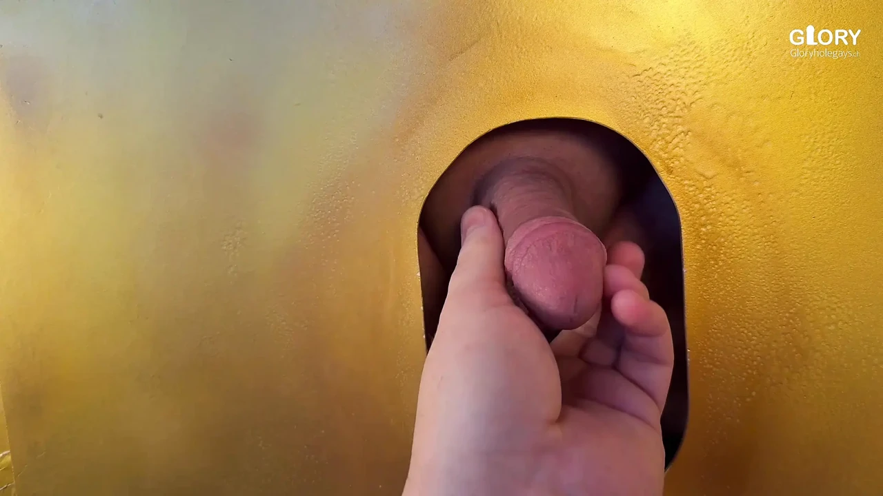 Horny little stiff daddy dick explodes immediately – balls held shut & forced cumshot at gloryhole