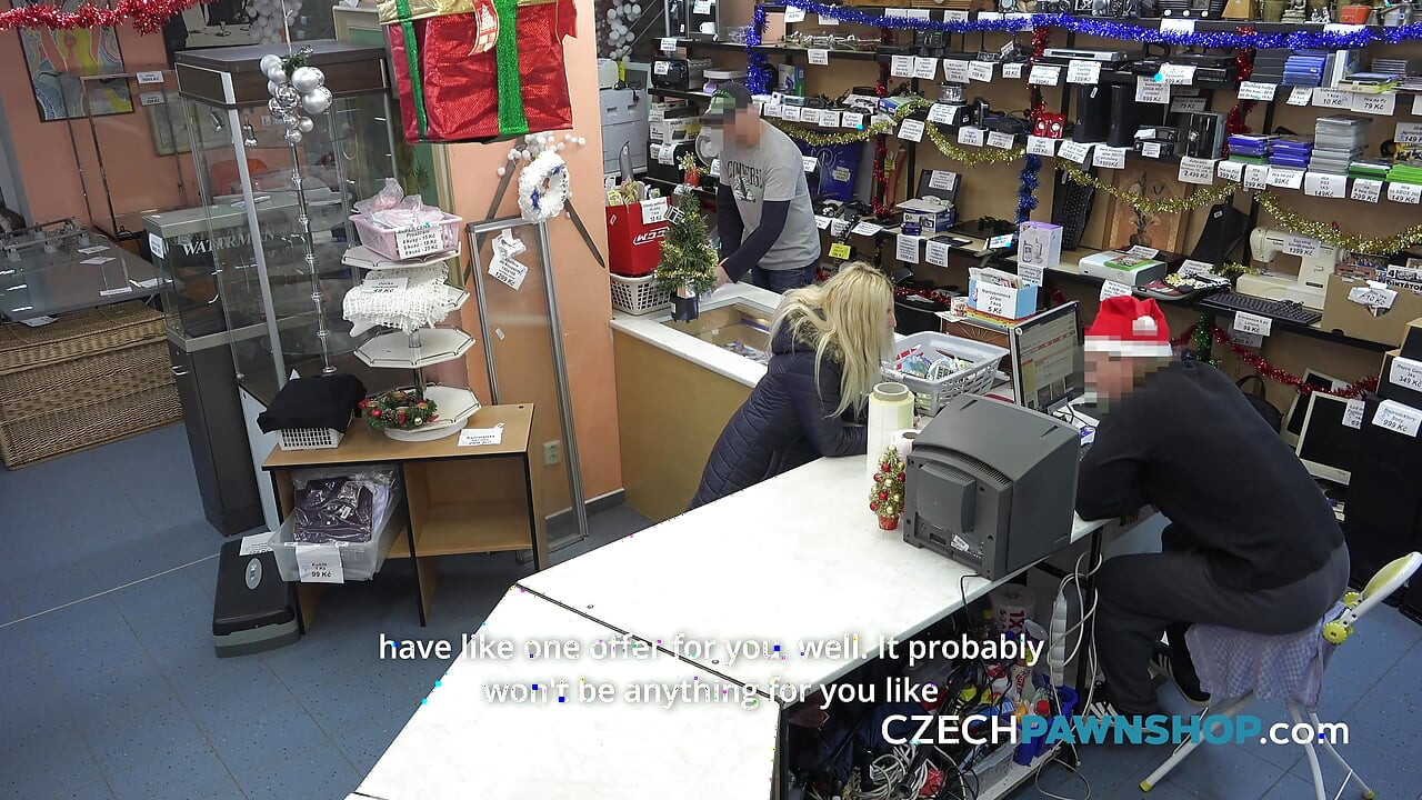 The busty blonde comes back for a very private deal (CzechPawnShop)