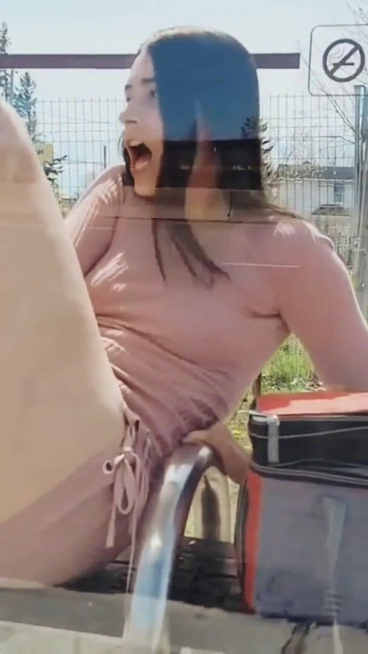 Spectacular moment from "Amateur Cumslut Pawg Naked In Public"