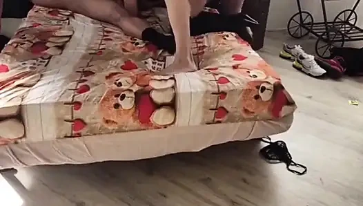 Super trio pria dan cewek semok latina