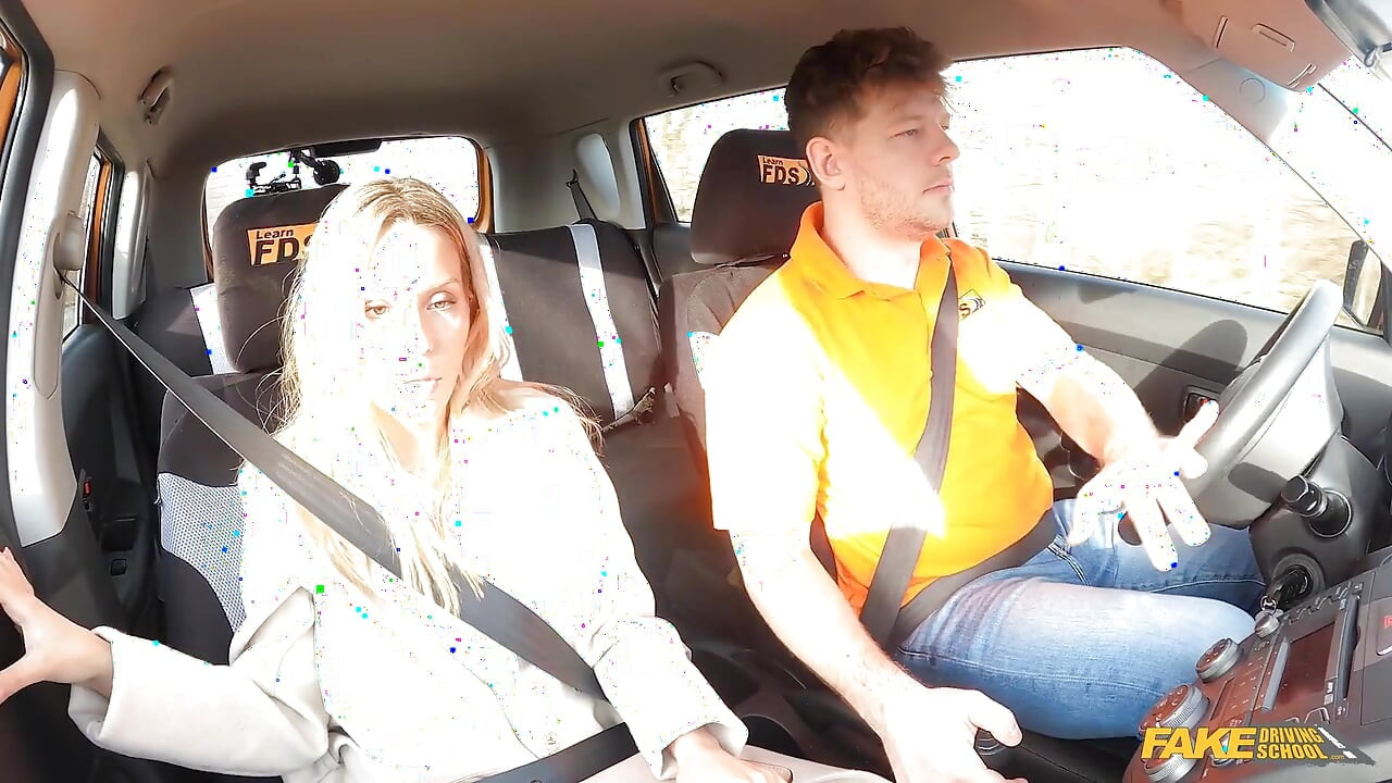 Fake Driving School - Road Rage Followed by Rough Fuck, Lucky Bee Cant Wait for a Facial
