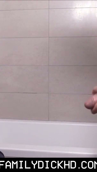 Twink Stepbrother Bathroom Sex With Older Jock Stepbrother | Clip 1