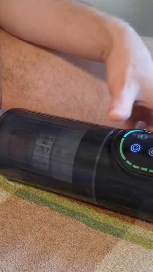 New Toy! Sucking, Vibrating and Rotating Masturbator. Unboxing and first try. | Clip 1