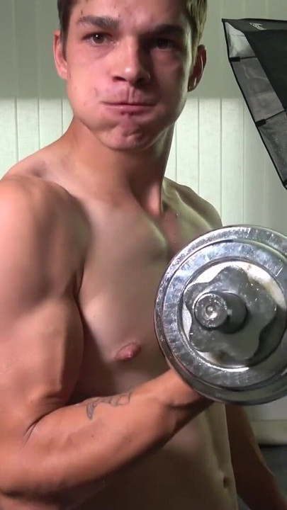 Handsome Athletic boy shows off his abs | Clip 2