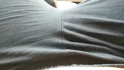 4K Masturbate in Legging and Watching Porn