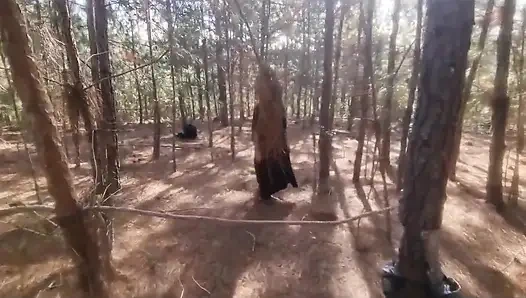 A Tourist Lost in the Woods Is Forced to Have Sex with a Witch to Avoid Being Cursed!!! Halloween