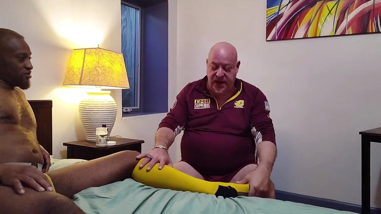 Coach Gives Player a Foot Massage and so Much More