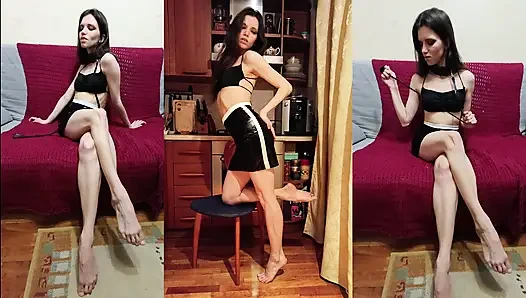 dan seks dengan kecantikan yang indah, di lidah dan wajah