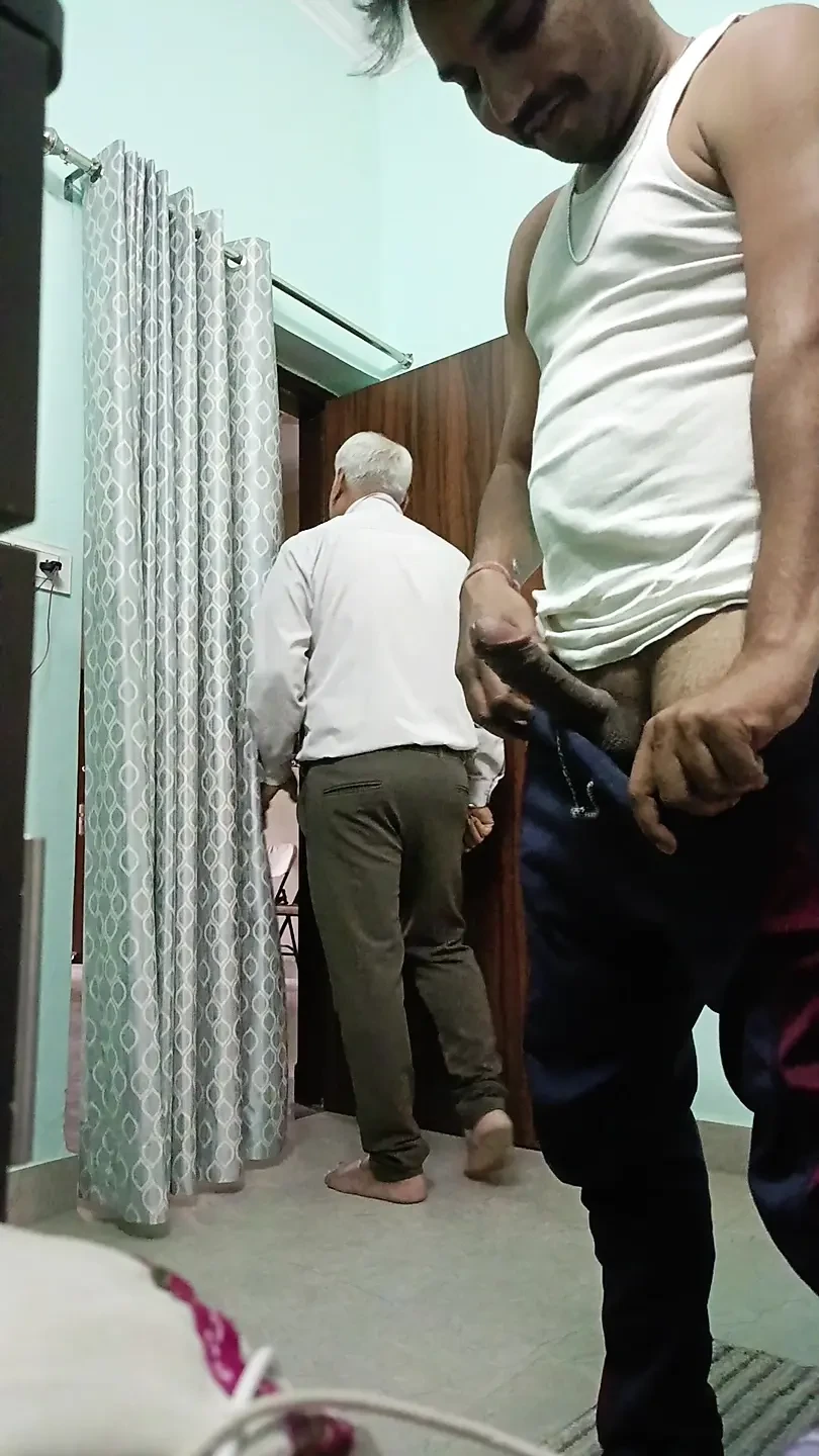 Indian desi man enjoy shower and masterbation show with neighbour