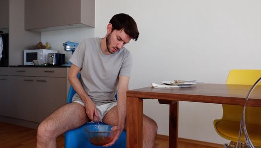Pissing in our salad bowl and I almost get caught