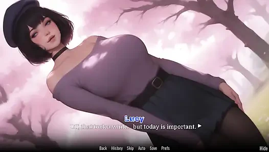 Одержимая Lucy - симпатичная соседка по комнате, первая сессия траха